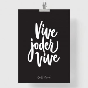 Lámina Vive (negro)