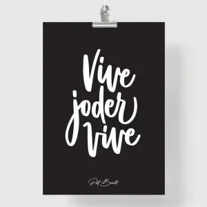 Lámina Vive (negro)