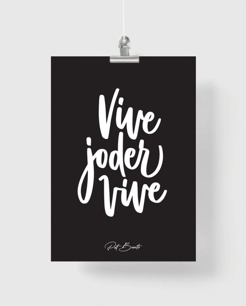 Lámina Vive (negro)