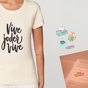 Pack Camiseta + Libreta + Pegatinas