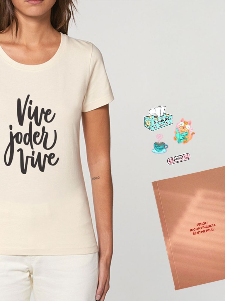 Pack Camiseta + Libreta + Pegatinas